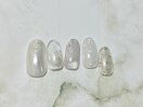 6月定額/ホワイトネイル