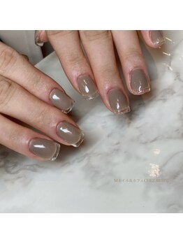 Mネイルアンドカフェ シェレステ/クリアフレンチ☆