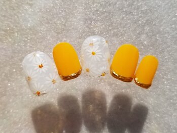 ネイルフロンティア 吉祥寺(NAIL FRONTIER)/水面マーガレット¥8980~