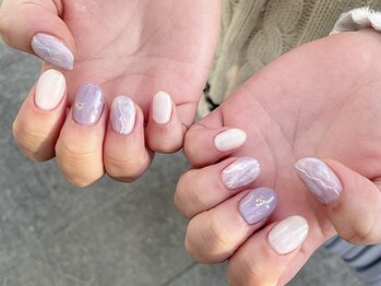 エムスラッシュ ネイル センター北店(M.SLASH)/パラジェル ラベンダーネイル