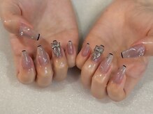 アルティノ ネイル ガーデン(altino nail garden)/ガーリー/リボン/シアー