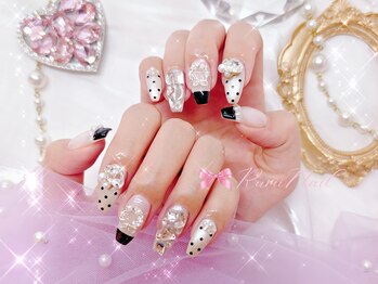 ワンホンネイル 新宿(Rumi Nail)/秋冬☆聖夜の華やかコース/新宿