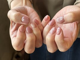 ピンク×ニュアンスネイル