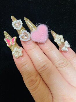 ネイルサロン ミリィー(Nail Salon MiRy)の写真/長い爪にするだけがスカルプじゃない!【MiRy】の高技術×スカルプだからできる繊細Art★オリジナルnailに♪