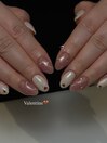 バレンタインネイル
