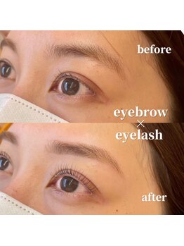 フェリーチェ ビューティ 越谷店(Felice BEAUTY)の写真/自まつげを活かした自然な美しさ!まつげパーマ&眉毛ワックスのお得なセットで一緒に整う★*。