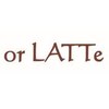 ラテ(or LATTe)のお店ロゴ
