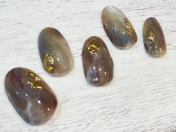 ネイルアルケー(Nail ARCHE)/もやもやニュアンスネイル