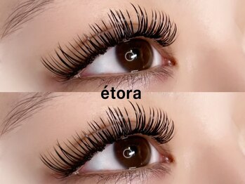 エトラ 渋谷(etora)の写真/【濃さ・モチ・デザイン重視の方にお勧め】人気のバインドロック(Wフラット)で圧倒的な存在感のお目元に☆