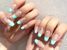 パステルフレンチネイル