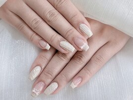 大人も真似したいニットネイル