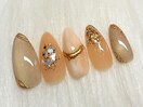 夏の大人上品ニュアンスネイル♪