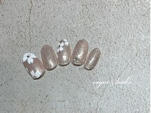 ヴィガー アンド ルックス 白金 目黒(Vigor&Looks)/桜ネイル　花　春カラー　ラメ