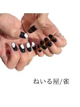 ねいる屋 雀/free design+マグネット