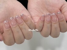 ワンダーシー(WonderShe)/ガラスフレンチネイル