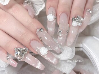 リンドネイル バイ モカ アンド ララ(Lind nail by moca and LaLa)の写真/ワンホン＆韓国ネイルで映える指先に＊豊富なパーツと絶妙カラーで、あなただけのデザインを叶える♪