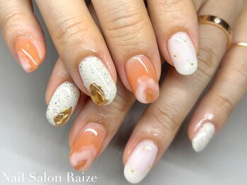 ライズ 本町店(Raize)/オレンジネイル/夏