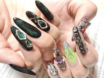 【スカルプ】10本アートし放題