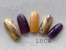 ネイルアトリエルカ(nail atelier LUCA)/s-9 秋の塗りかけネイル