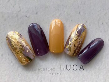 ネイルアトリエルカ(nail atelier LUCA)/s-9 秋の塗りかけネイル