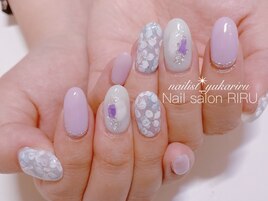 紫陽花ネイル