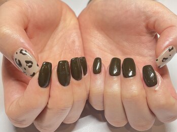 ゴッダスネイル(GODDESS NAIL)/ワンカラー+アート1本