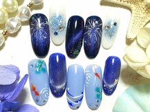 パーフェクトネイル 桜ヶ丘店(Perfect Nail)の雰囲気(花火ネイル¥9130 金魚ネイル¥9240)