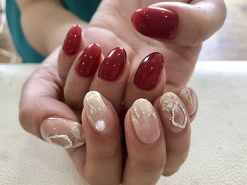 ネイルサロン ボンテ(Bonte)/アシンメトリーネイル