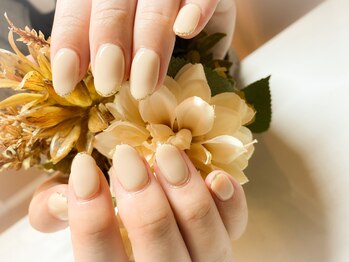 ワンカラー&先端ラメライン