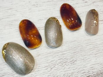 ネイルアルケー(Nail ARCHE)/マグネットネイル×べっ甲