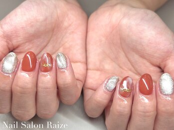 ライズ 本町店(Raize)/オレンジ/ニュアンスネイル