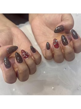 ララアンジュ(LaLa-Ange)/キラキラフラッシュネイル