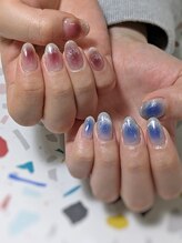 ネイルヤサン(nail ya sun)/マグネット×チークネイル