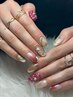 「自爪」持ち込みデザインokやり放題8-10本アート、ニュアンス