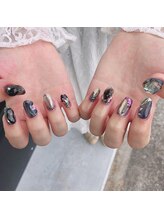 ピピランチェ(PIPIRANCHE)/ブラックニュアンスネイル