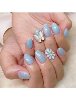 ネイルアンドアイラッシュスタジオ シュシュ(chouchou)/ぷっくりに人気のバタフライ