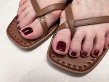 エムスラッシュ ネイル センター北店(M.SLASH)/シックな大人夏フットネイル