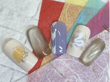 アルセア 上野御徒町店(Alcea)/お正月ネイル　巳年　和柄