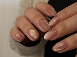 春のシンプルピンクマグネット