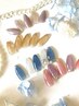 【新規×石田指名】マグネット×ミラーデザインネイル！　オフ込み¥4400