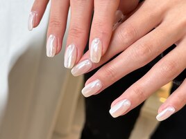 ホワイトミラーネイル