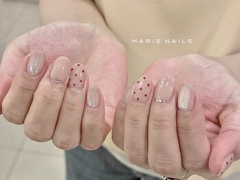 マリーネイルズ 心斎橋店(MARIE NAILS)の写真/★初回オフ無料!シンプルデザイン¥5500~!デザイン&爪の形もご提案!1week保証付きでアフターケアも◎