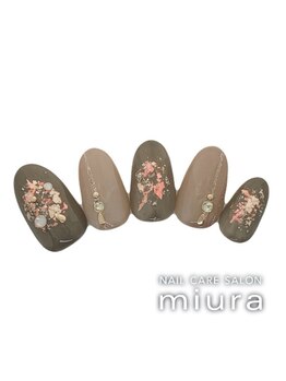 ネイルケアサロン ミウラ 井の頭通り店(miura)/秋の定額ジェルアート 9460円