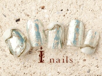 アイネイルズ 町田店(I nails)/ホイルグリーンサマー 8980円