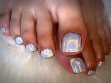 アミュリー ネイル アトリエ(Amury nail atelier)/オーロラ ユニコーン シルバー