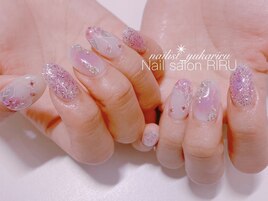 紫陽花ネイル