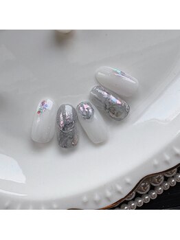 セプトネイル 函館店(SEPT NAIL)/4月大人かわいいサンプル6930円