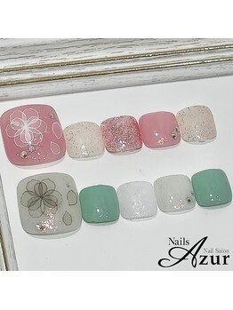 ネイルズアジュール 新潟亀田店(Nails Azur)/フット☆定額デザインCコース