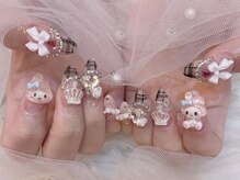 キレイエ ネイルズ(KIREIE NAILS)/ゴテゴテ ガーリー チェック