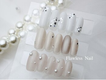 フローレスネイル 新宿店(FlawlessNail)の写真/お爪が小さい方や爪を伸ばせない方にもオススメ♪写真デザインは定額シンプルコース¥6300~